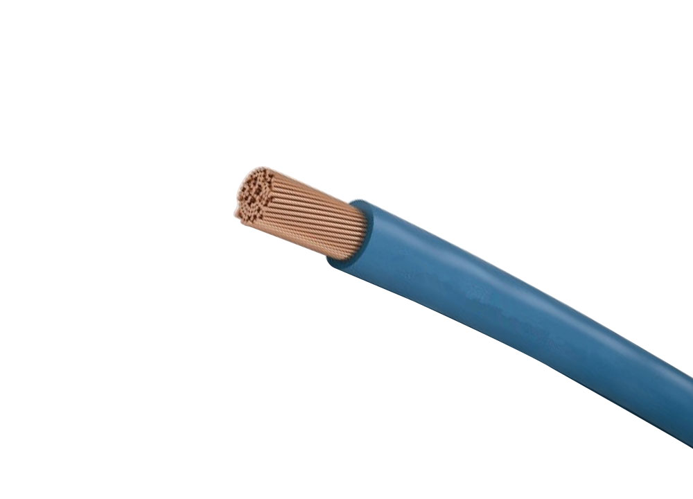 Blue copper single core flexible PVC insulated cable