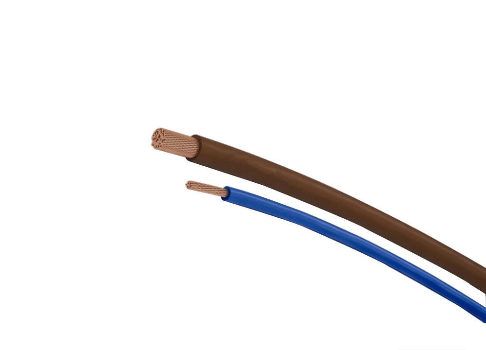Brown copper single core flexible PVC insulated cable