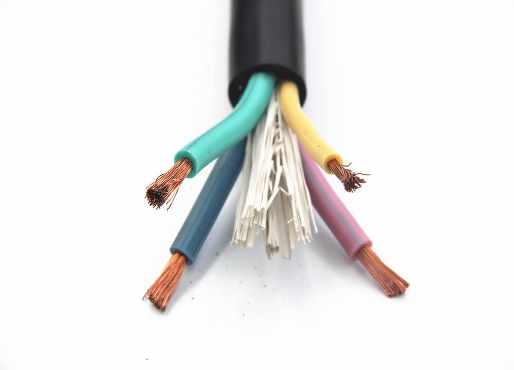 multicore rubber flexible cable,flexible cable factory,6 core flexible cable